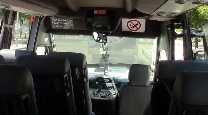 Minibus with driver in Portugal
