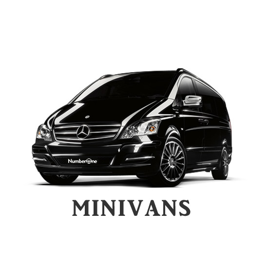 Minivan with driver